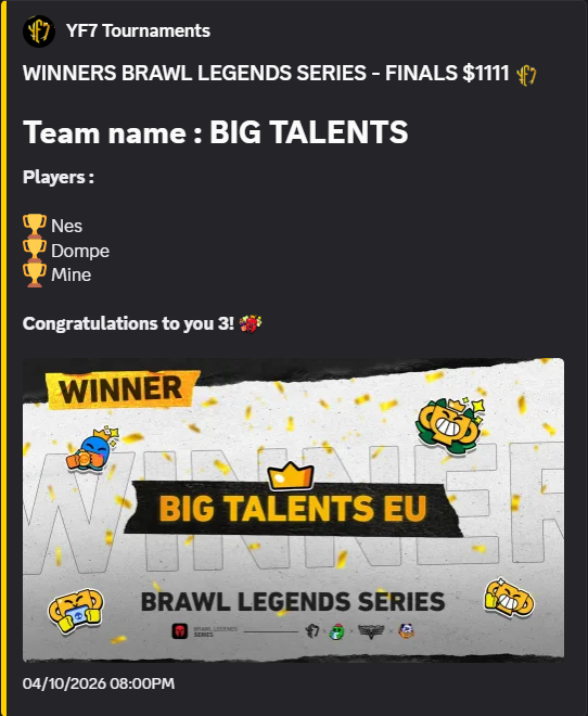 bls finale tournament winner