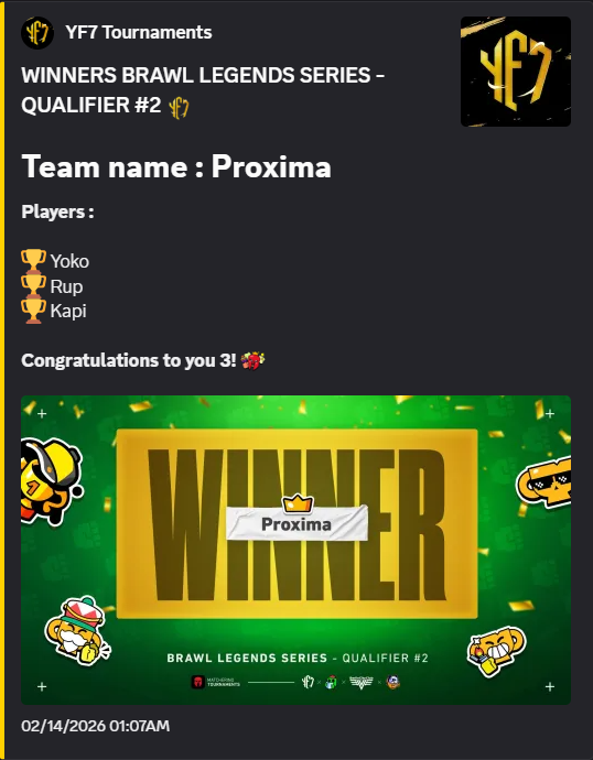 qualif2 tournament winner