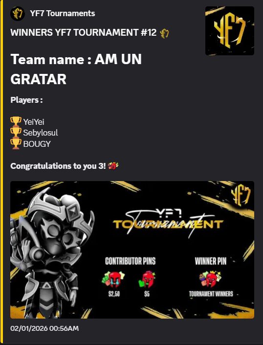 twelve tournament winner